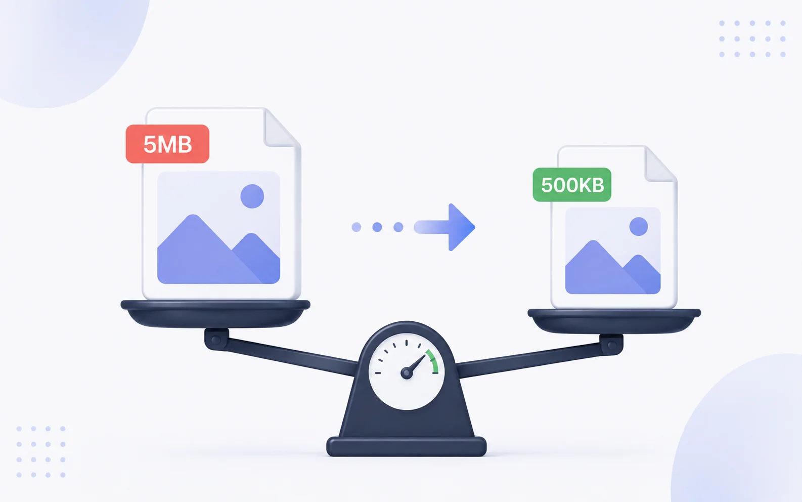 A product scene showing the Image Compressor workflow