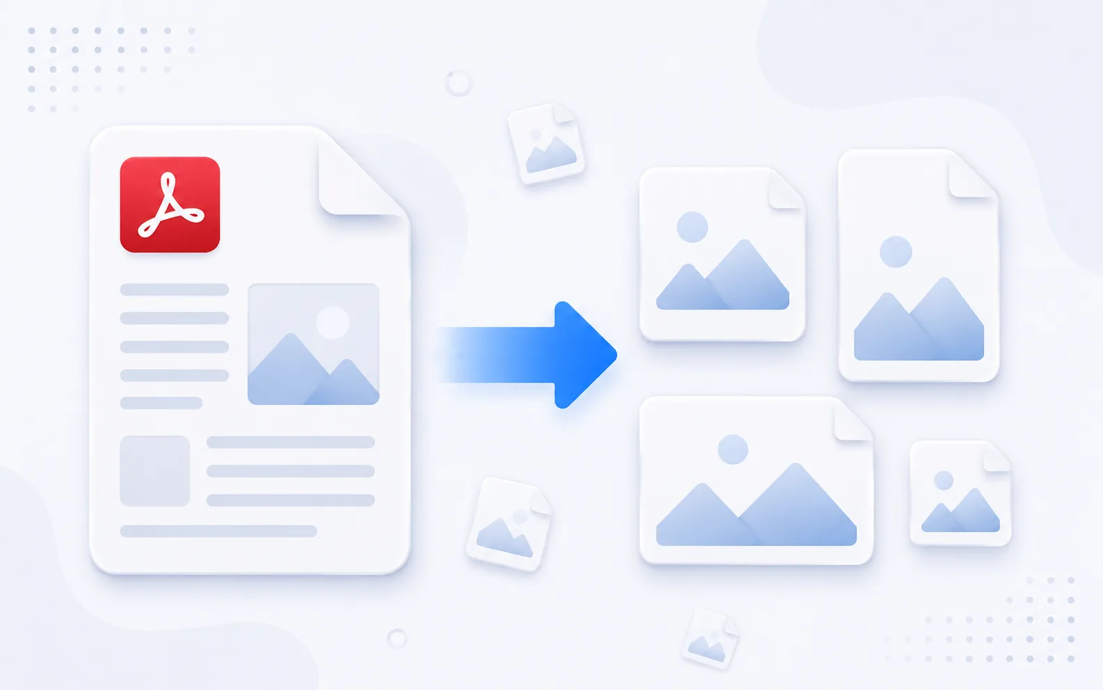 PDF pages converted into JPG, PNG, or WebP images with Pixredi
